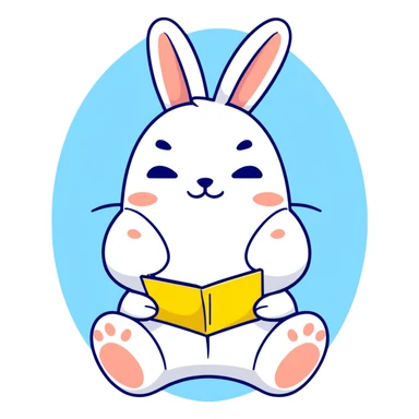 yellow bunny holding Monday memo while rubbing eyes, cartoonish sticker style sticker