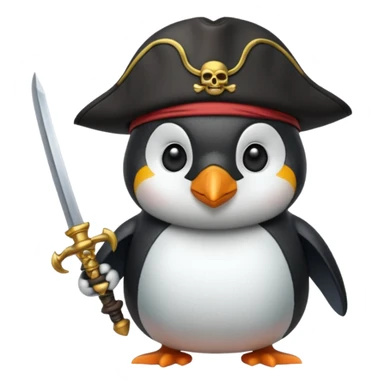 Penquin Pirate sticker