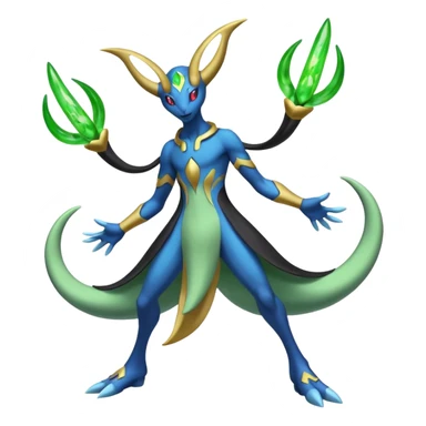 Cresselia-Zygarde-Electrike-Fakémon-fusion, full body sticker
