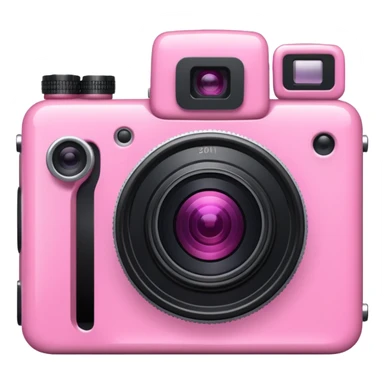 pink meet camera  sticker