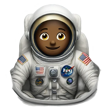 An astronaut sitting on the moon  sticker