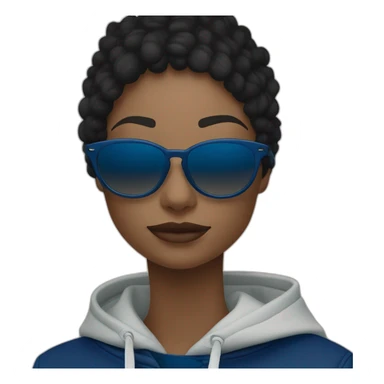 Lacoste bag girl with black lacoste hoodie e and blue oakley sportive sunglass  sticker