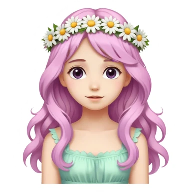 daisy lila pastel sticker