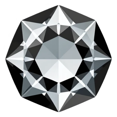 a aesthetic black and white diamond gemstone  sticker