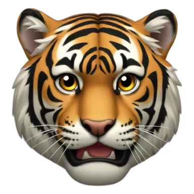Un tigre agressif sticker