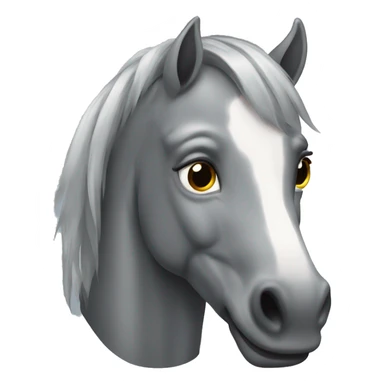 Cheval gris sticker