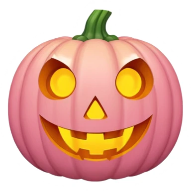 Halloween pumpkin pastel pink sticker