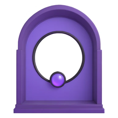 purple portal with black frames, Minecraft style sticker