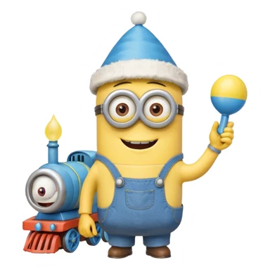 Minion🎂Bob esponja🚂 sticker