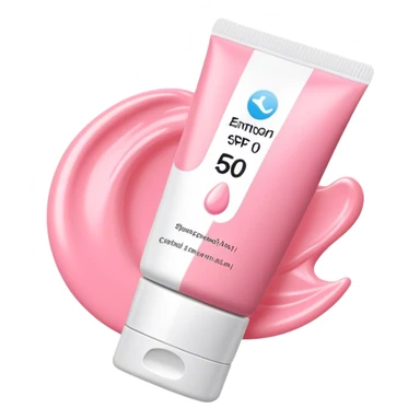 Aesthetic pink SPF 50 cream sticker