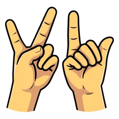 hands making a T sticker