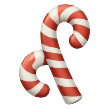 Christmas candy cane sticker