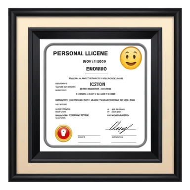 docs and personal license sticker