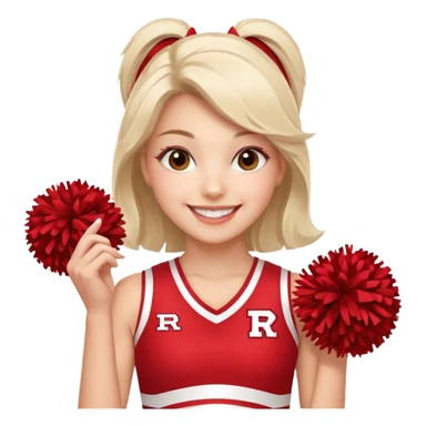 Rutgers Cheerleader sticker