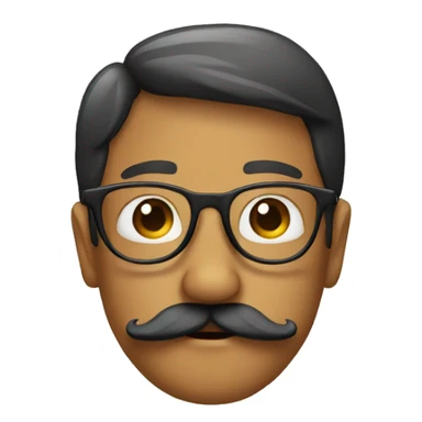 glasses mustache and nose sticker
