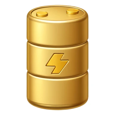 a battery emoij, with the outline of a battery, but on the inside instead of a charging level containing vertically stacked coins sticker