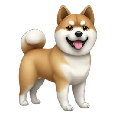 Akita inu brown sticker