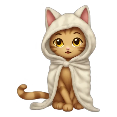 Cat Girl Blankie Dance sticker