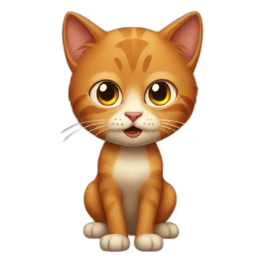 Cat redhead mad sticker