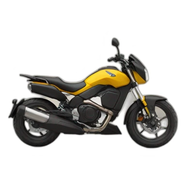 Moto e caixa sticker