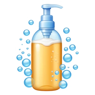 Shampoo for pet with foam sticker