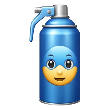 blue Spray Paint Can sticker