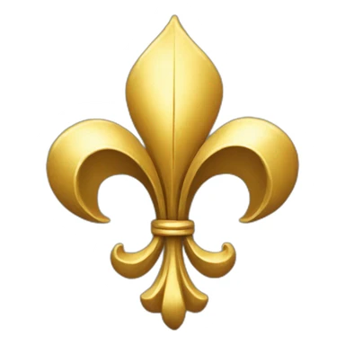 golden flor de lis sticker
