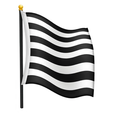 Un drapeau comme la France mais les couleurs sont noires blancs noirs sticker
