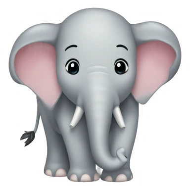 elephant with cow print sticker