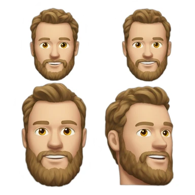 Jonathan Toews as beach bum with beard sticker