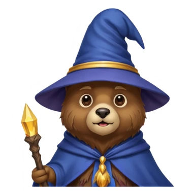 wizard bear sticker