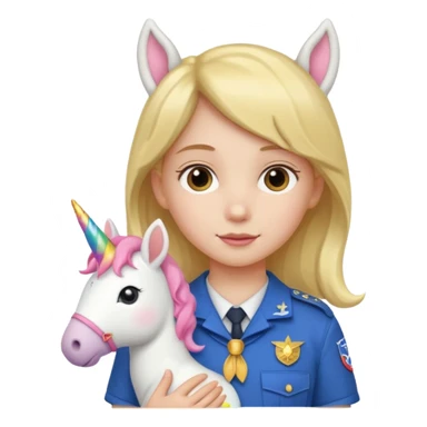 scout girl with a unihorn sticker