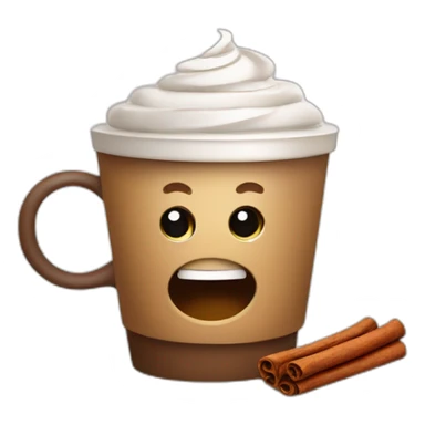 Coffee with cinnamon  sticker