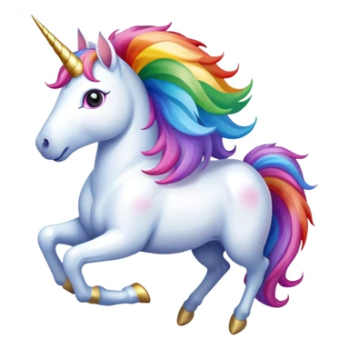 Unicorn flying sticker