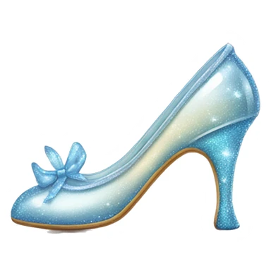 glass slippers for cinderella sticker