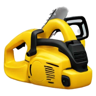 yellow toy chainsaw sticker