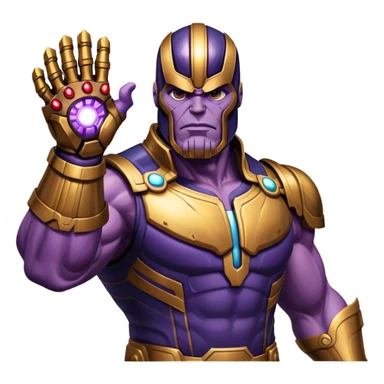 Thanos with Infinity Gauntlet sticker