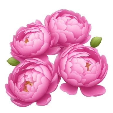 Bouquet of pink peonies sticker