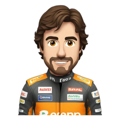 Fernando Alonso fedtejando sticker