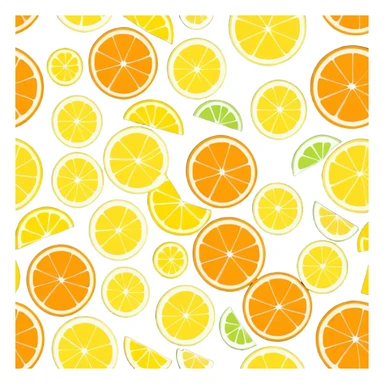 fresh citrus fruits high in vitamin C sticker