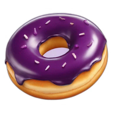 Aubergine dans un donut sticker