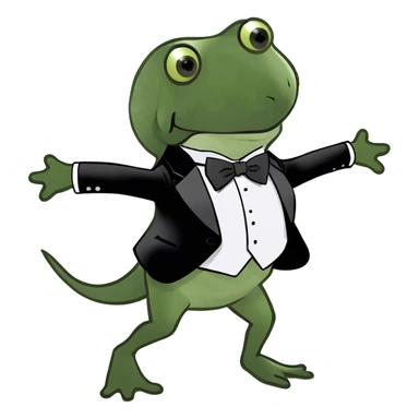 Whale dancing sticker