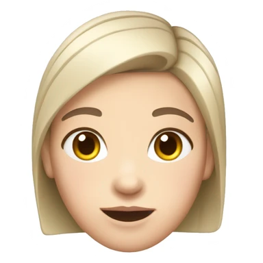 Girl tour guide with fair skin short black hair chubby face sticker