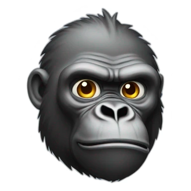 a sweating gorilla sticker
