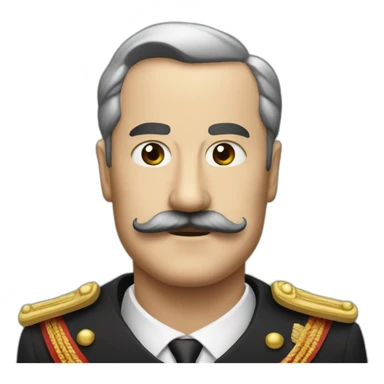 Famous dictator with small mustache sticker