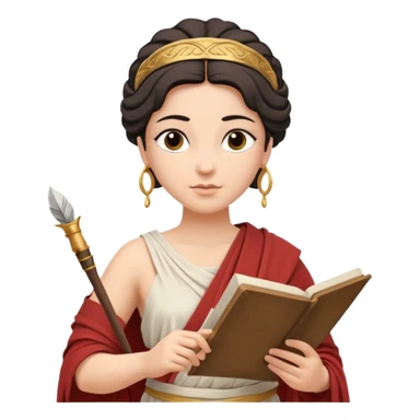 ancient greek woman writing sticker