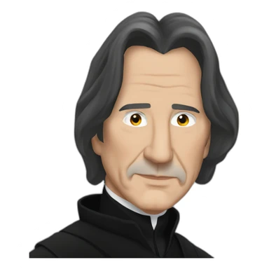 elegant severus snape alan rickman sticker