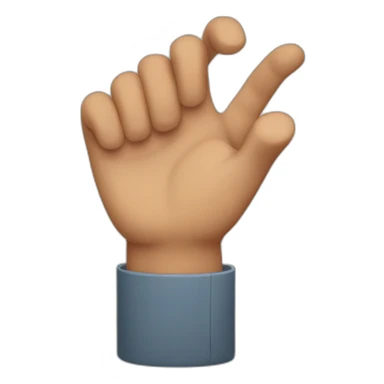 mano señalando sticker