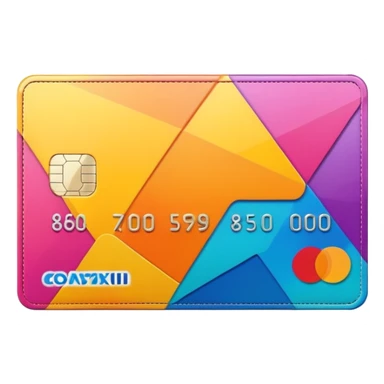 aesthetic credit card with pattern sticker