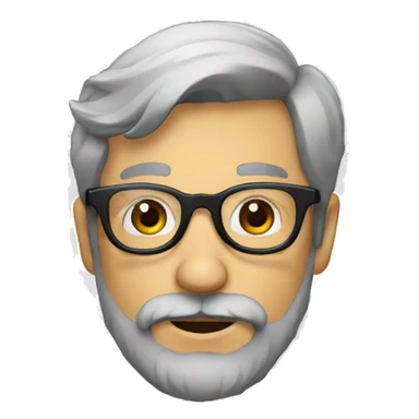 French Bearded person majestic with glasses sticker